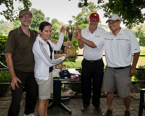 And the winners with 3 under par - The ERADicals: David Williams, Sian Patterson, Reinhart Reithmeier and Mike Tsay